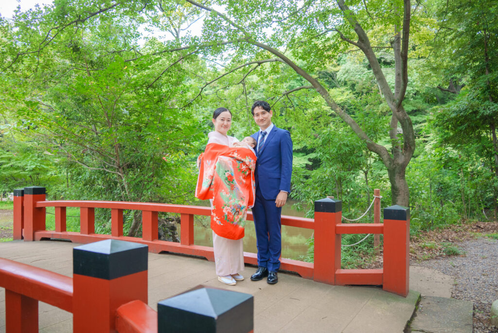 大宮氷川神社お宮参り出張撮影家族写真