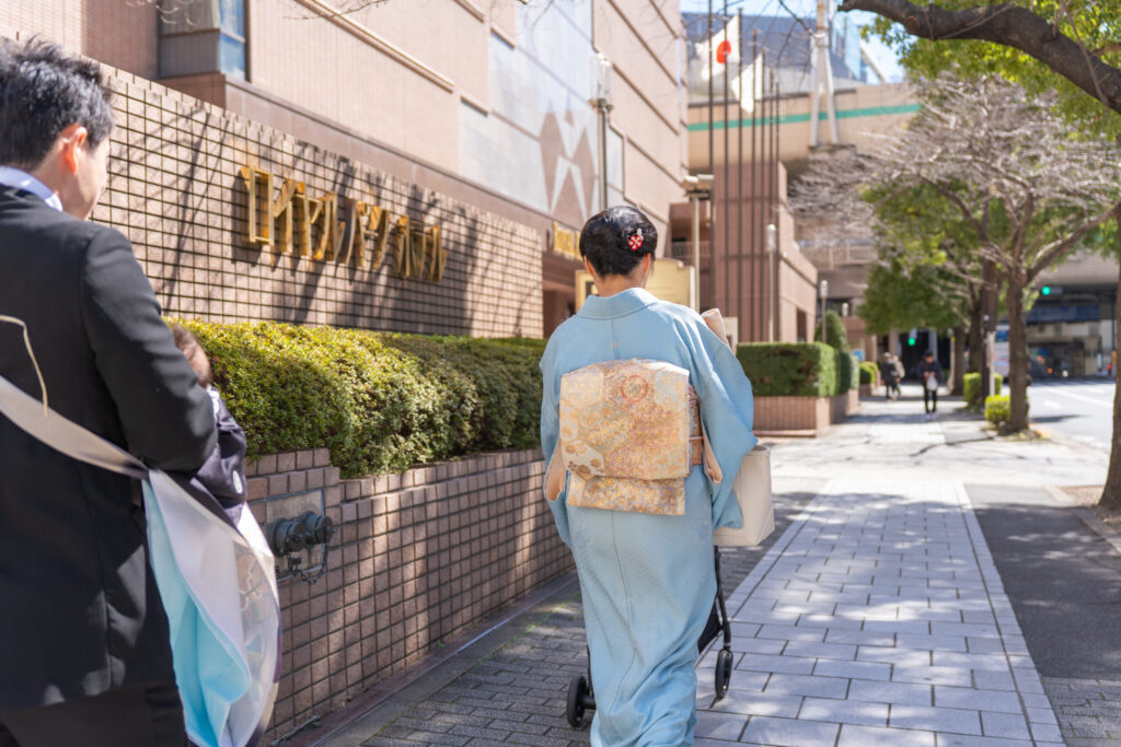 水天宮から源氏香までの移動シーン