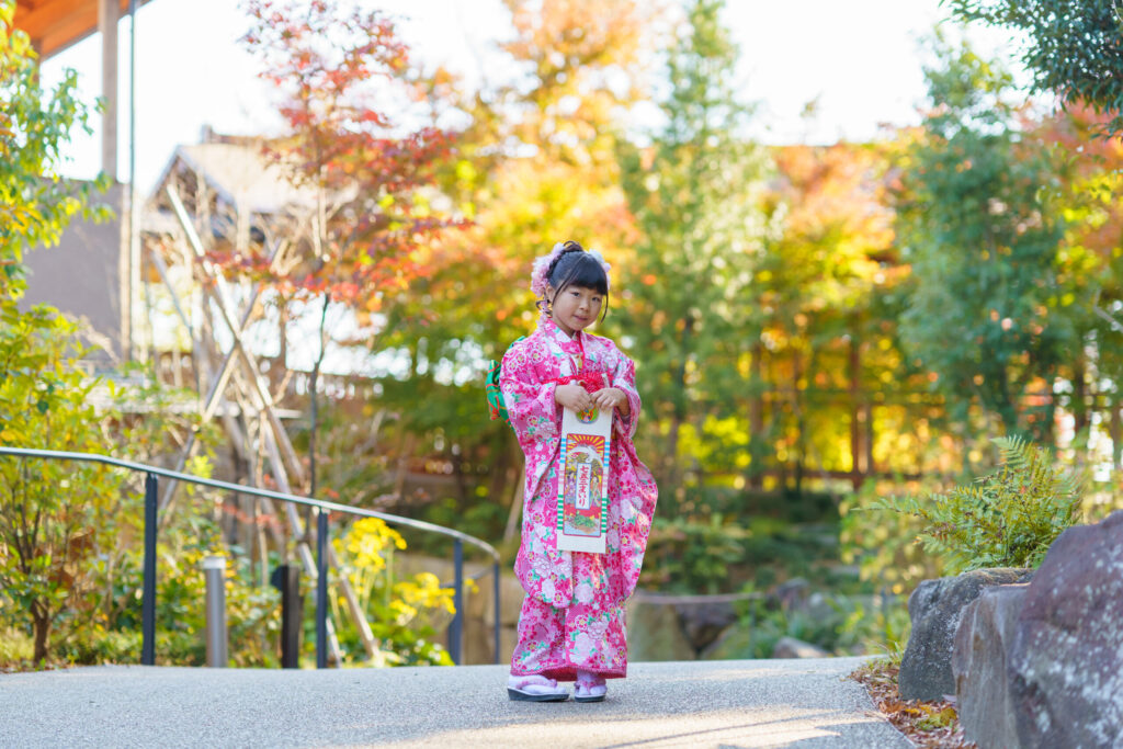 川越氷川神社七五三出張撮影家族写真