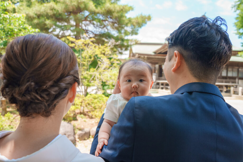 葛飾八幡宮お宮参り出張撮影の写真紹介｜2025年6月更新｜撮影スポットもご紹介