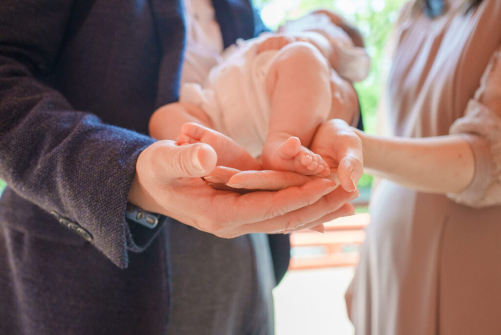 根津神社お宮参り出張撮影家族写真