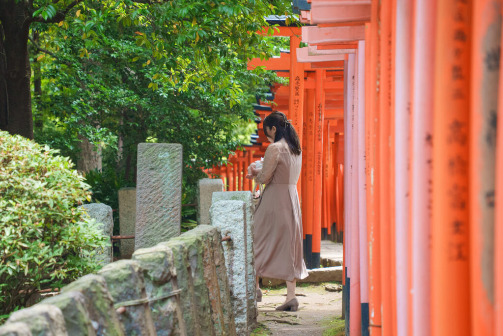 根津神社お宮参り出張撮影家族写真