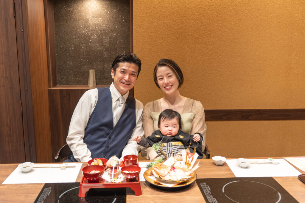 木曽路 銀座5丁目店でのお食い初め出張撮影