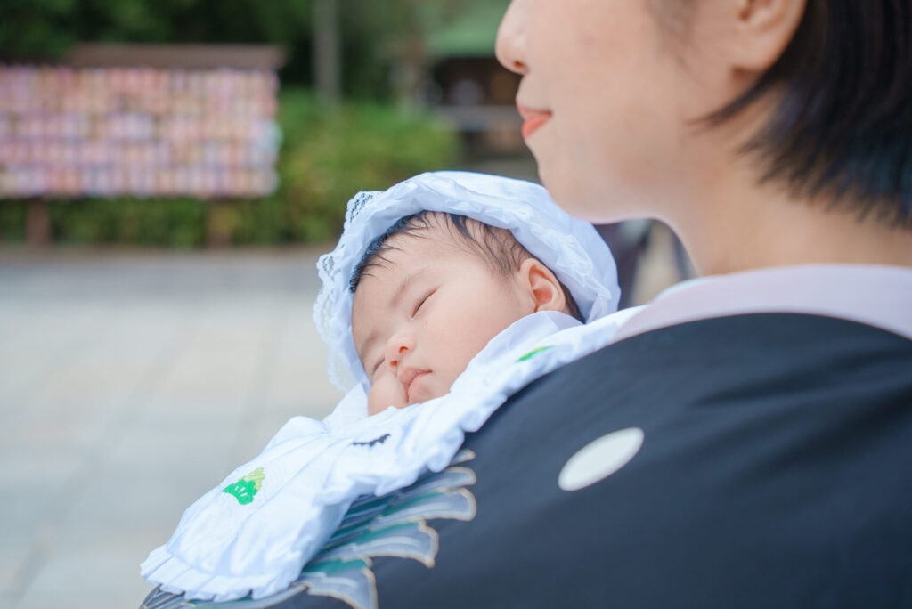 櫻木神社お宮参り出張撮影家族写真
