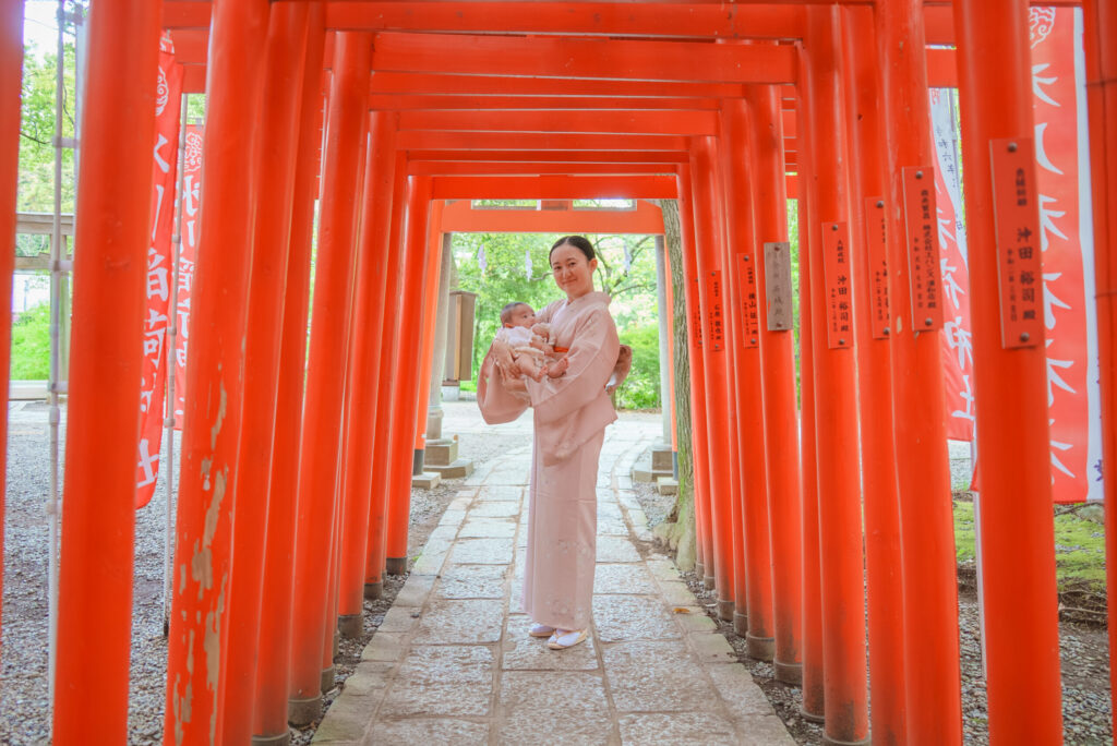 大宮氷川神社お宮参り出張撮影家族写真