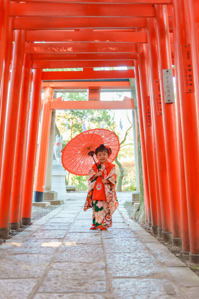 大宮氷川神社七五三出張撮影家族写真