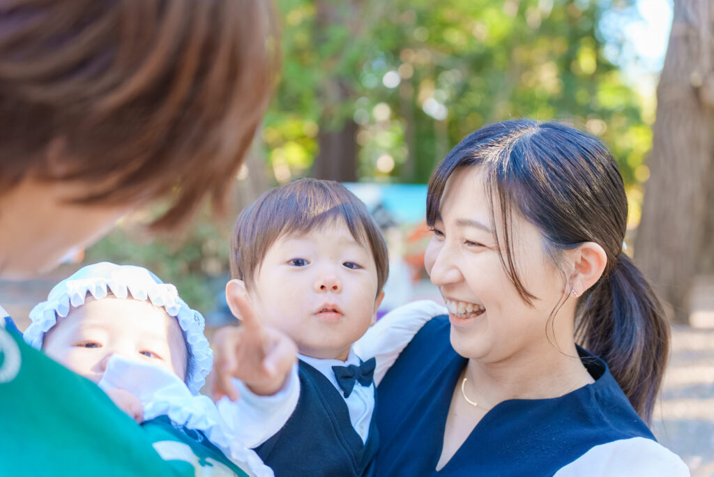 世田谷八幡宮のお宮参りを出張撮影