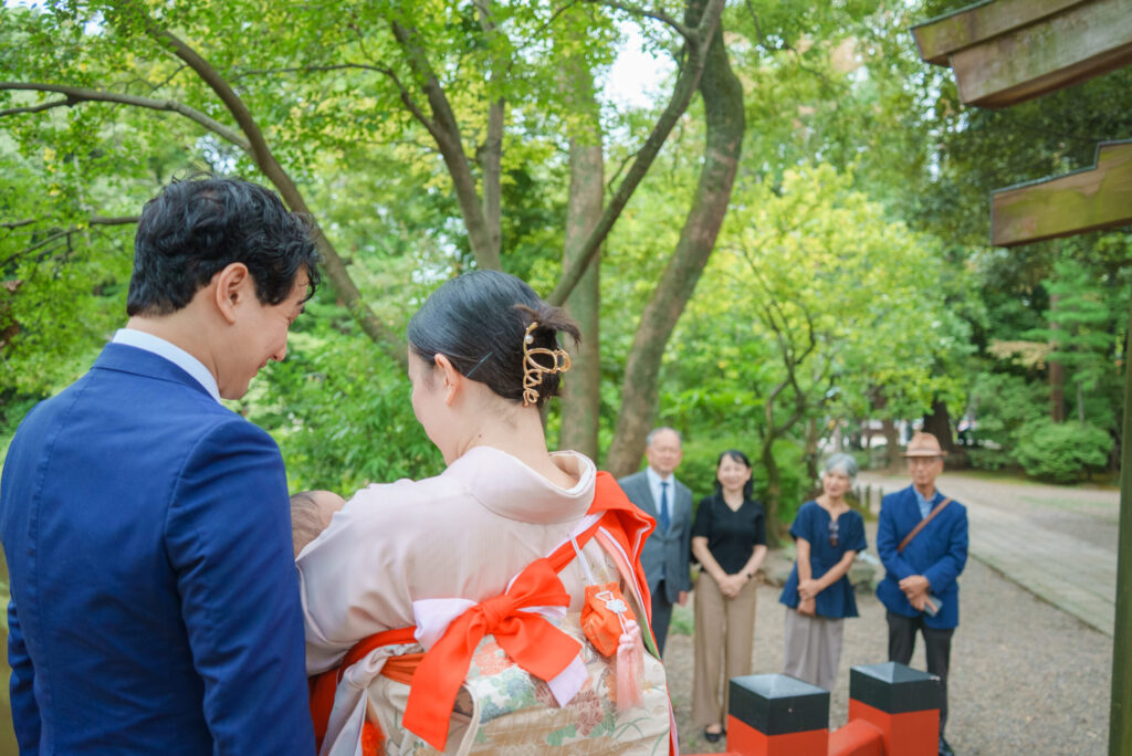 大宮氷川神社お宮参り出張撮影家族写真