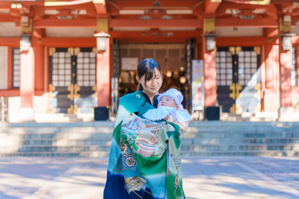 世田谷八幡宮のお宮参りを出張撮影