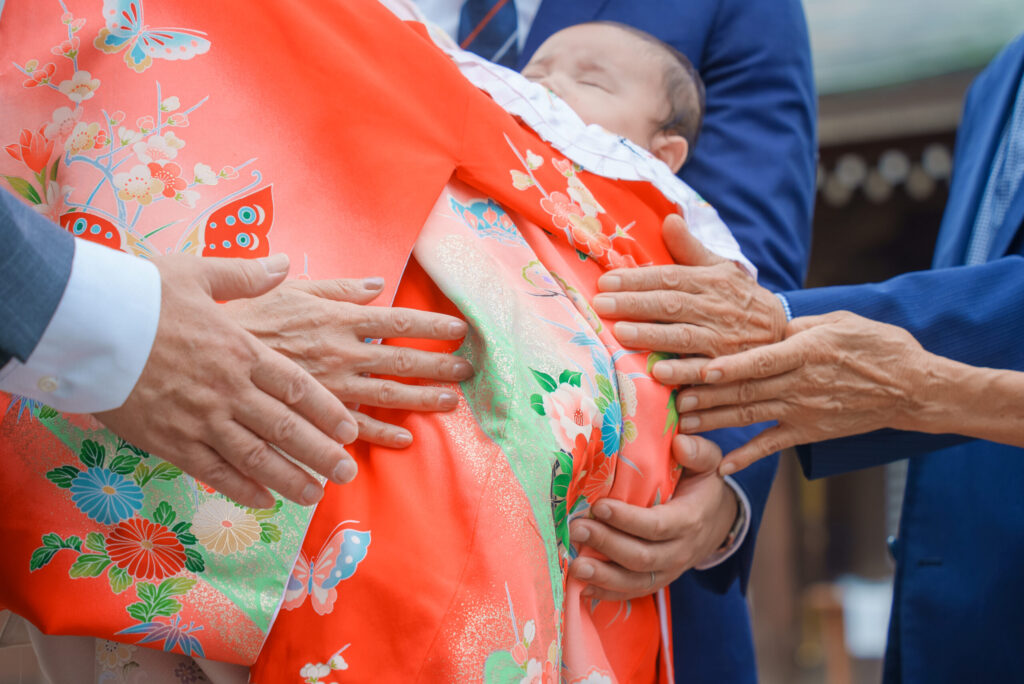 大宮氷川神社お宮参り出張撮影家族写真