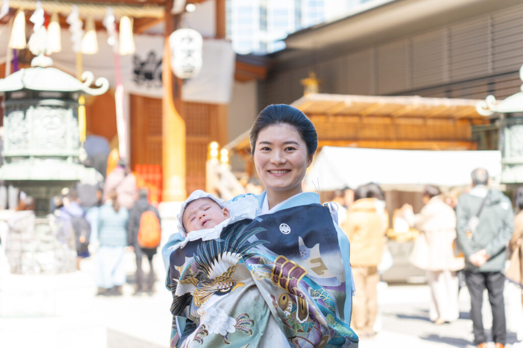 水天宮 お宮参り 源氏香 お食い初め 前撮り 家族写真
